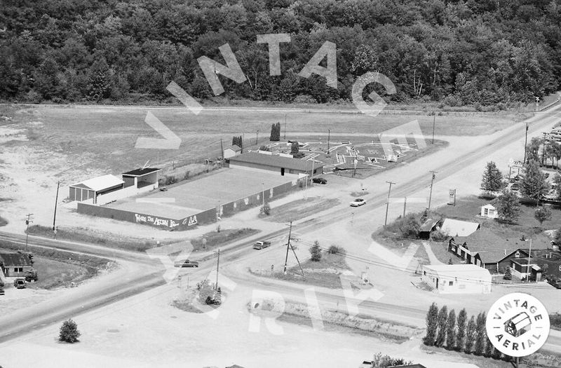 Roll-Air Roller Skating Rink - 1980 Aerial